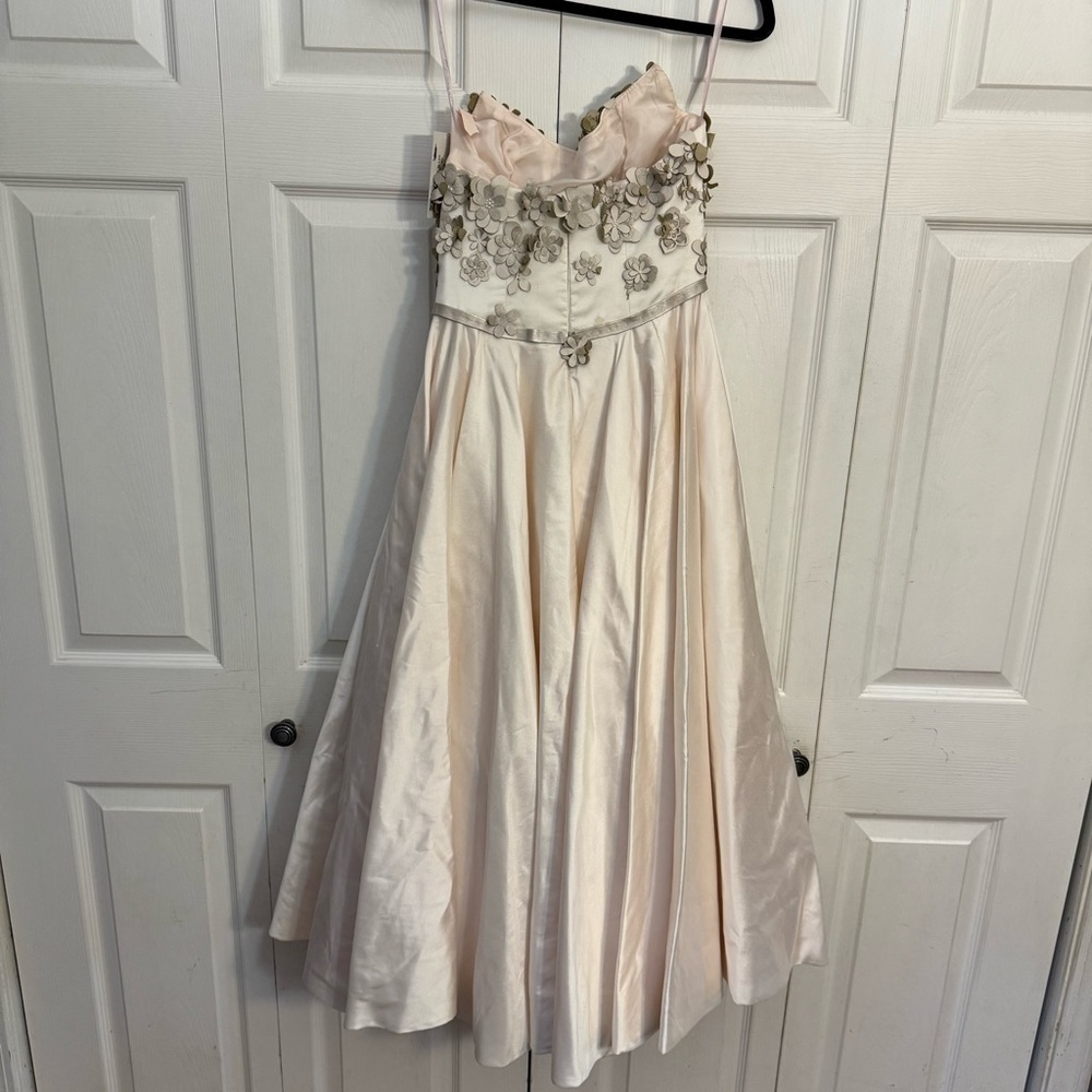 Kathryn Bass NWT Floral Blush Pink Formal Black Tie Prom Wedding Bridal Dress 6 - Picture 6 of 9